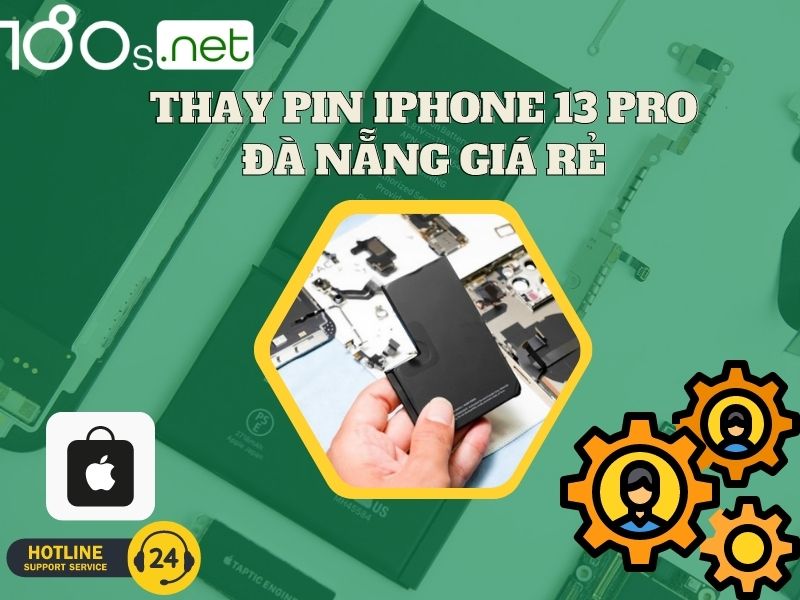 thay pin iphone 13 pro Đà Nẵng giá rẻ 