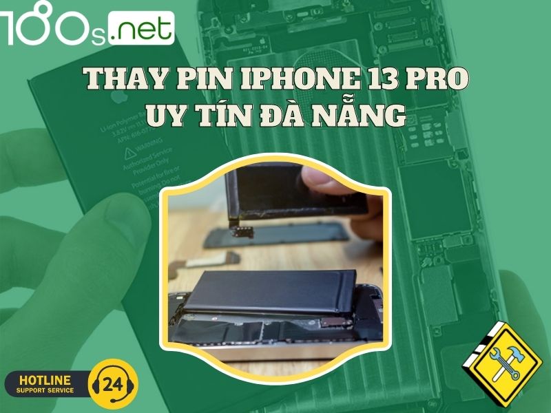 thay pin iphone 13 pro uy tin Đà Nẵng