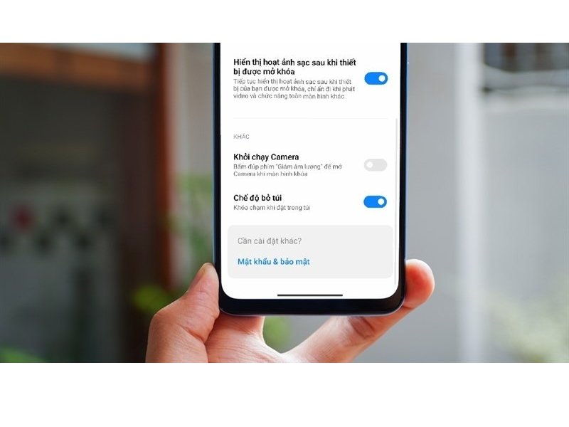 Cách bật chế độ Chống va chạm trên điện thoại Xiaomi khi bỏ túi