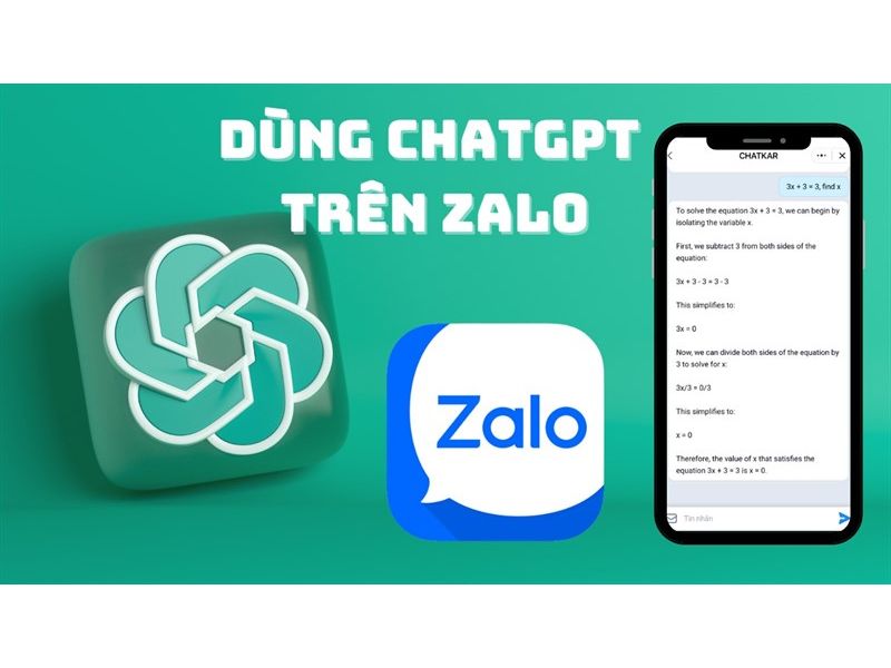 Sử dụng ChatGPT trên Zalo mà không cần tải app